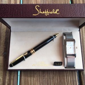 Sheffield pen and watch set